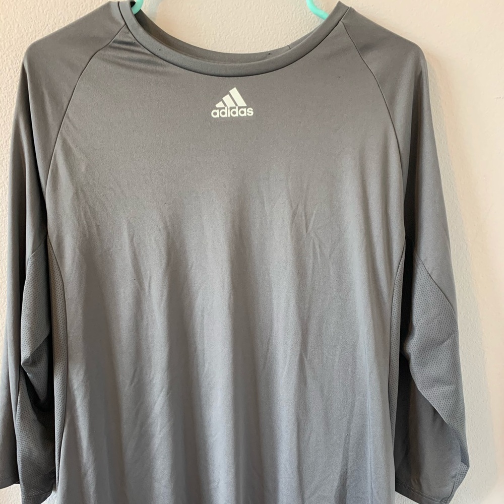 Grey adidas shirt